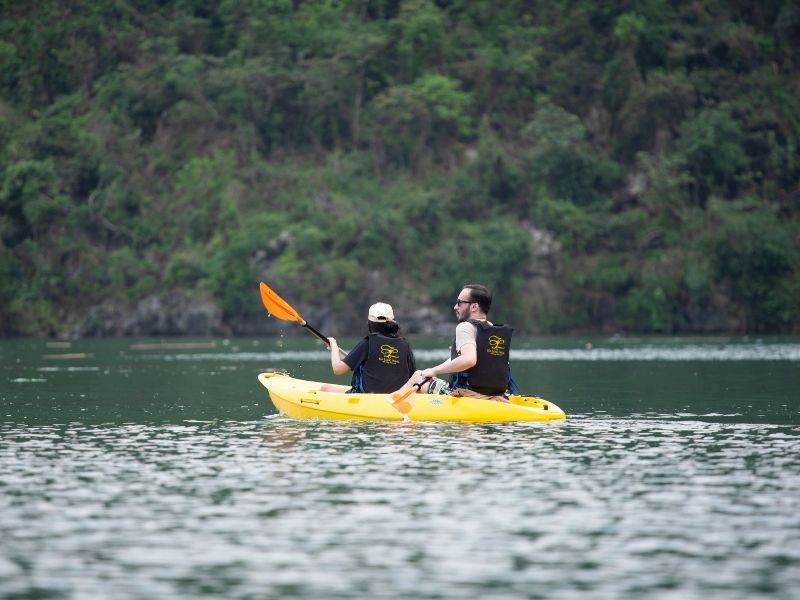 Kayaking in Halong Bay is only permitted within designated zones